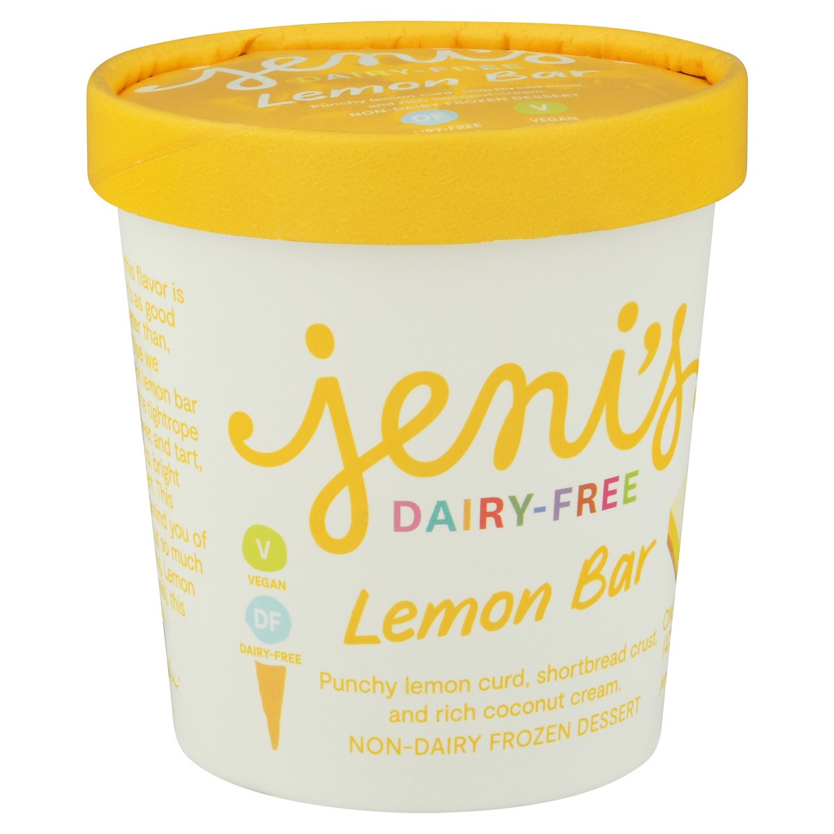 slide 7 of 9, Jeni's Dairy-Free Lemon Bar Frozen Dessert 1 pt, 1 pint