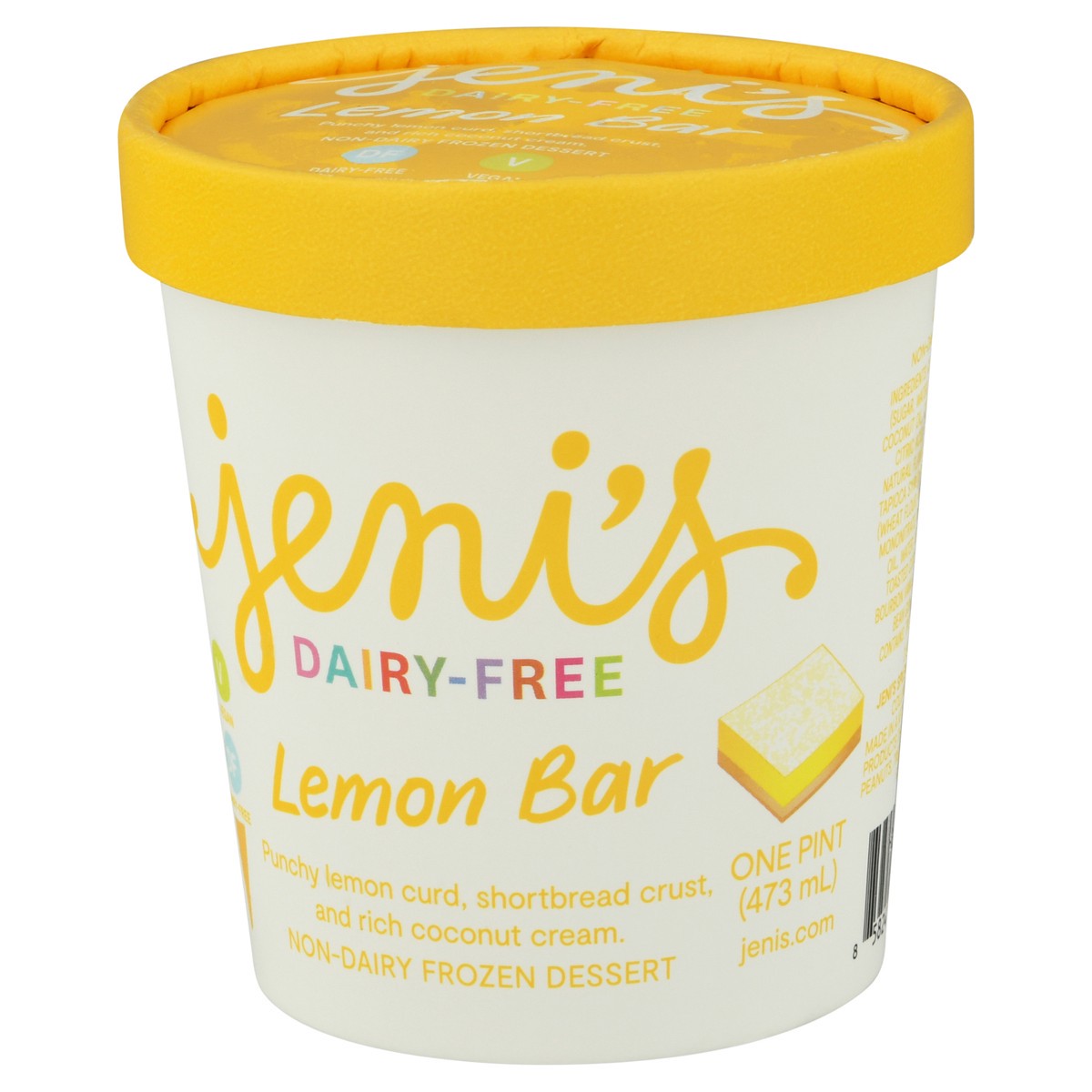 slide 9 of 9, Jeni's Dairy-Free Lemon Bar Frozen Dessert 1 pt, 1 pint