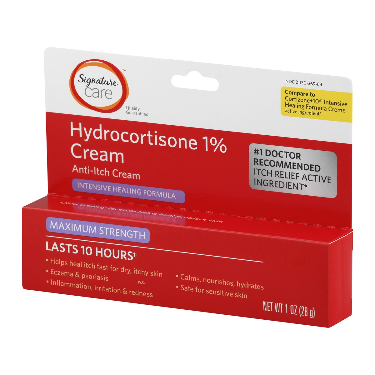 slide 2 of 8, Signature Care Cream Anti Itch Hydrocortisone 1% Healing Formula Maximum Strength - 1 Oz, 1 oz