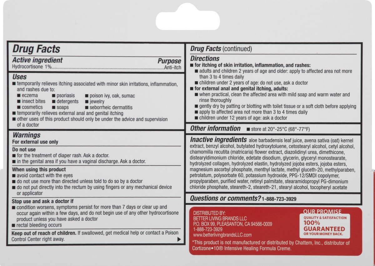 slide 7 of 8, Signature Care Cream Anti Itch Hydrocortisone 1% Healing Formula Maximum Strength - 1 Oz, 1 oz