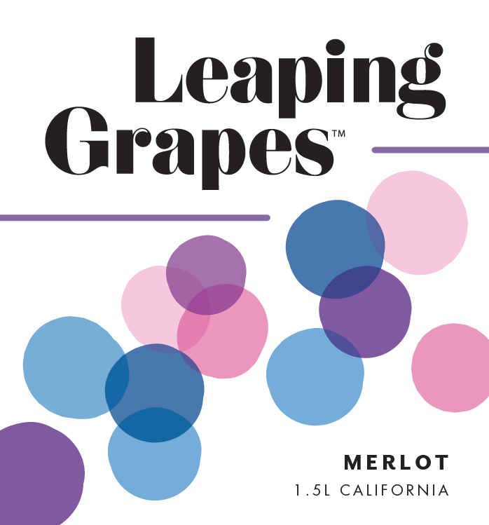 slide 2 of 4, Leaping Grapes Merlot, Red Wine, 1.5L, 1.5 liter