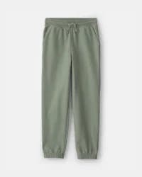 Oshkosh Kid Drawstring Knit Joggers - Green - Size 14