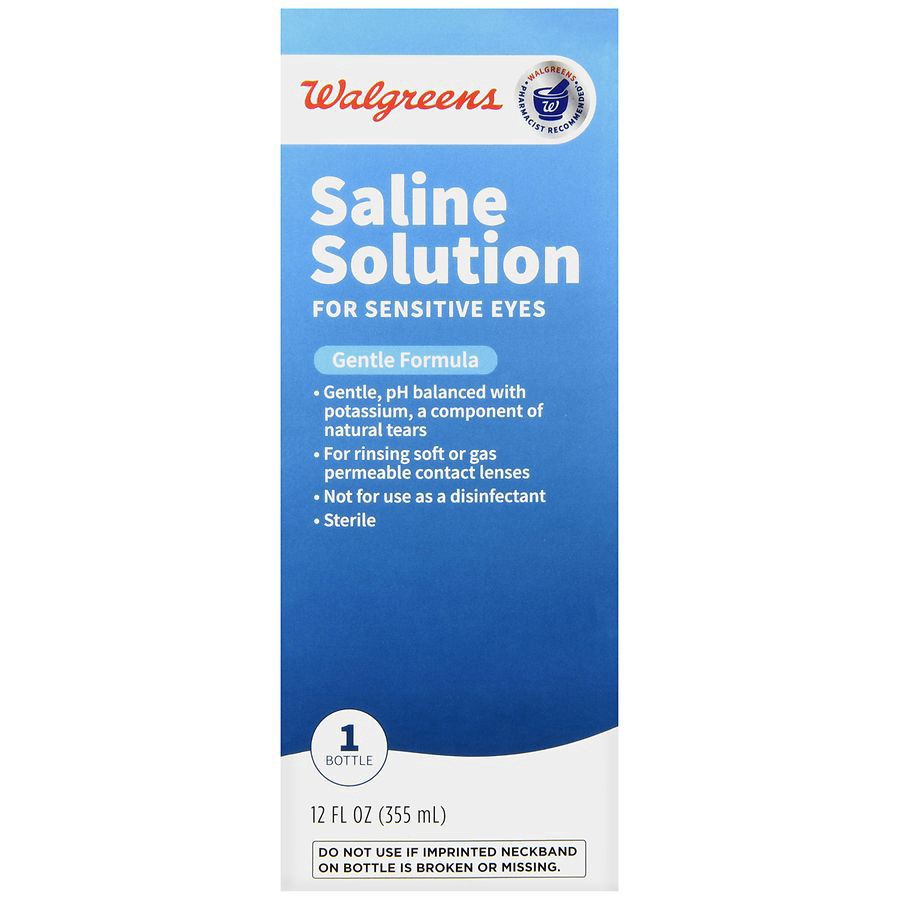 slide 4 of 5, Walgreens Sterile Saline Solution, 12 fl oz