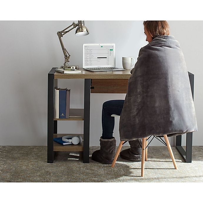 Therapedic Reversible Extra Small Weighted Blanket Grey 8 lb Shipt