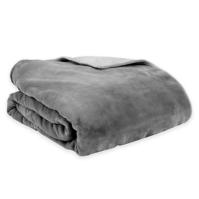 slide 1 of 1, Therapedic Reversible Extra Small Weighted Blanket - Grey, 8 lb