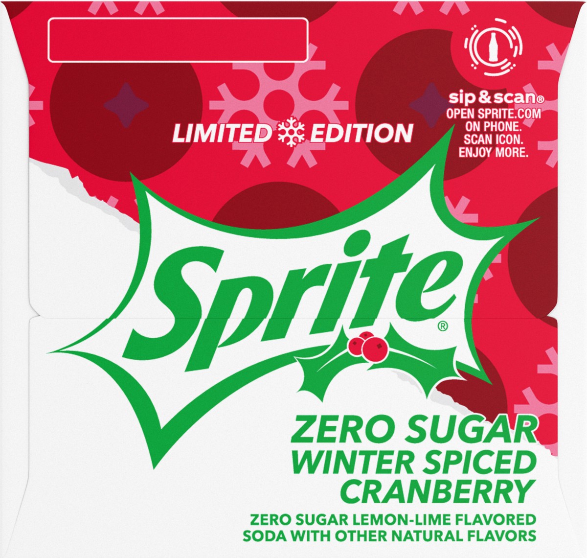 slide 8 of 8, Sprite Winter Spiced Cranberry Zero Sugar Fridge Pack Cans- 12 ct, 12 ct; 12 oz