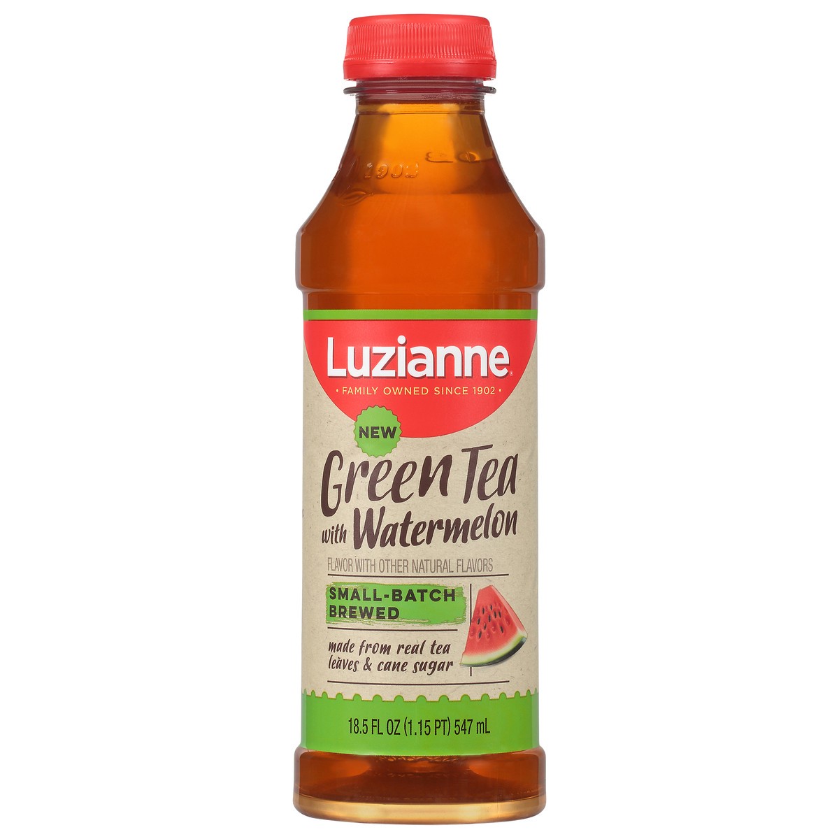 slide 9 of 14, Luzianne Small-Batch Brewed With Watermelon Green Tea 18.5 fl oz, 18.50 fl oz