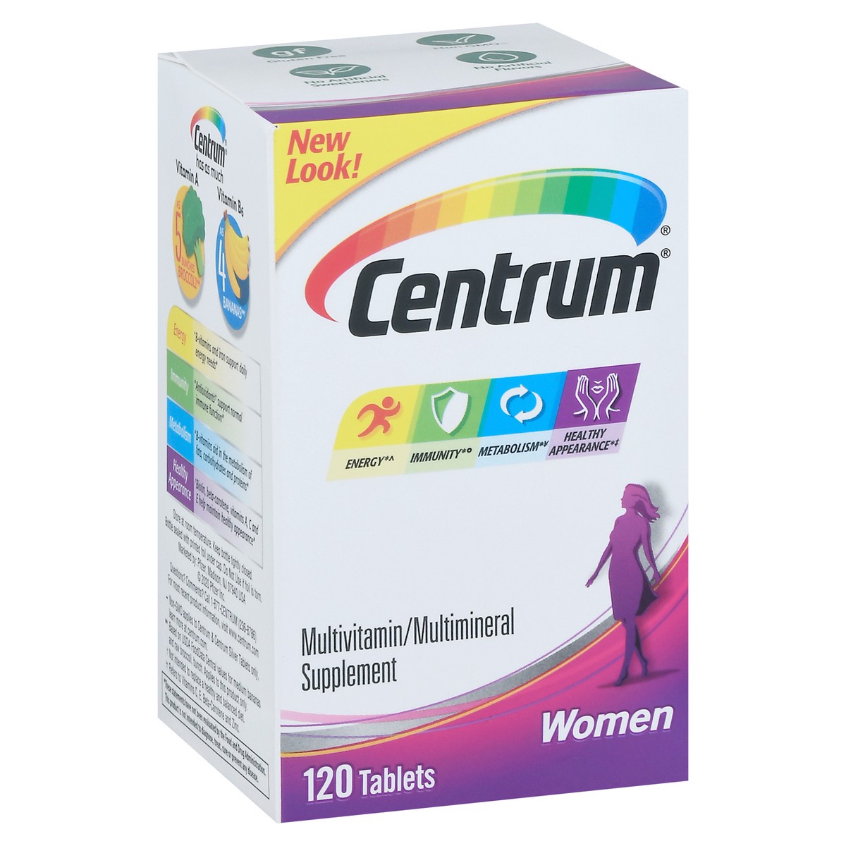 slide 6 of 14, Centrum Women Tablets Multivitamin/Multimineral Supplement 120 Tablets 120 ea, 120 ct