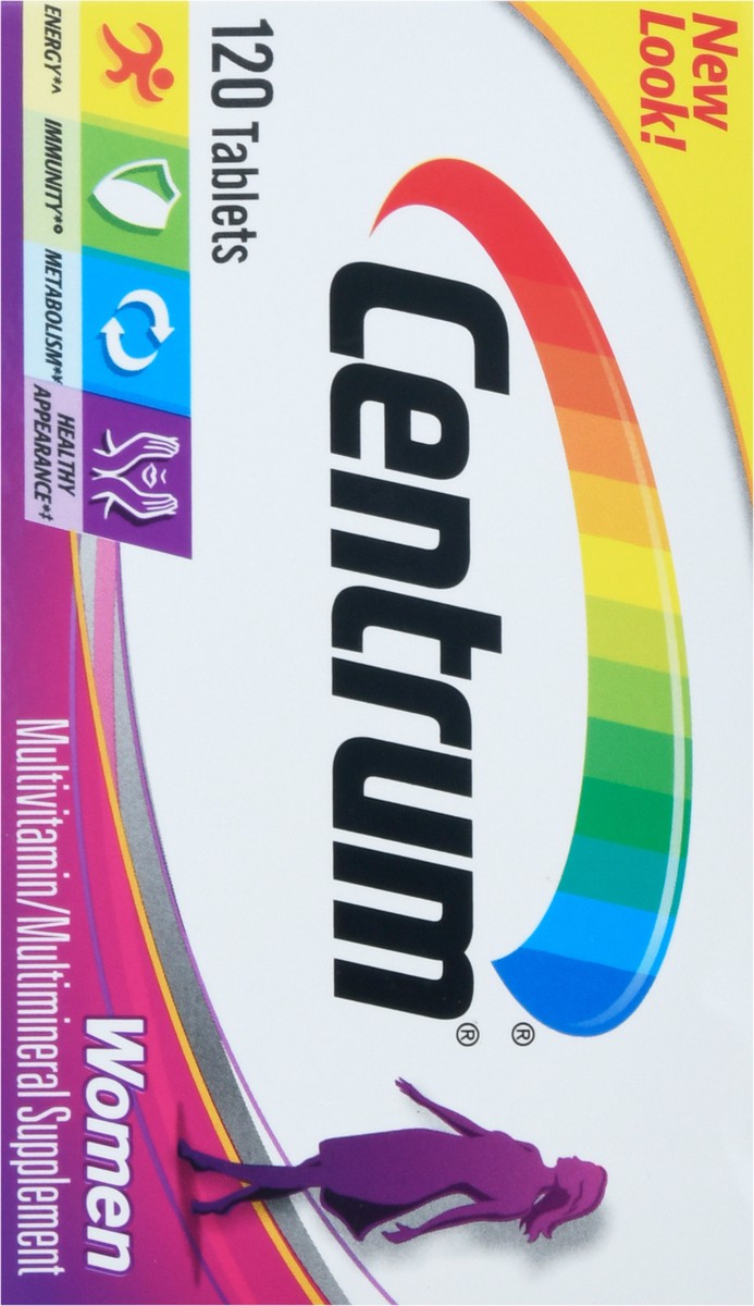 slide 7 of 14, Centrum Women Tablets Multivitamin/Multimineral Supplement 120 Tablets 120 ea, 120 ct