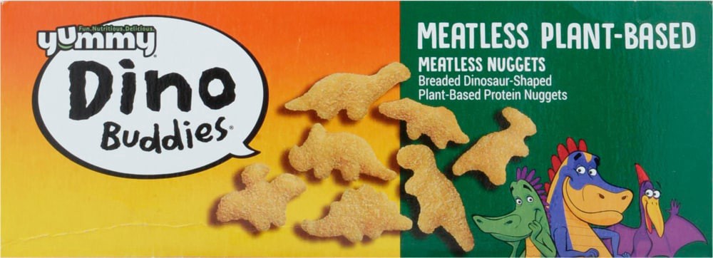 slide 5 of 6, Yummy Meatless Plant-Based Dinosaur-Shaped Vegan Nuggets, 19 oz