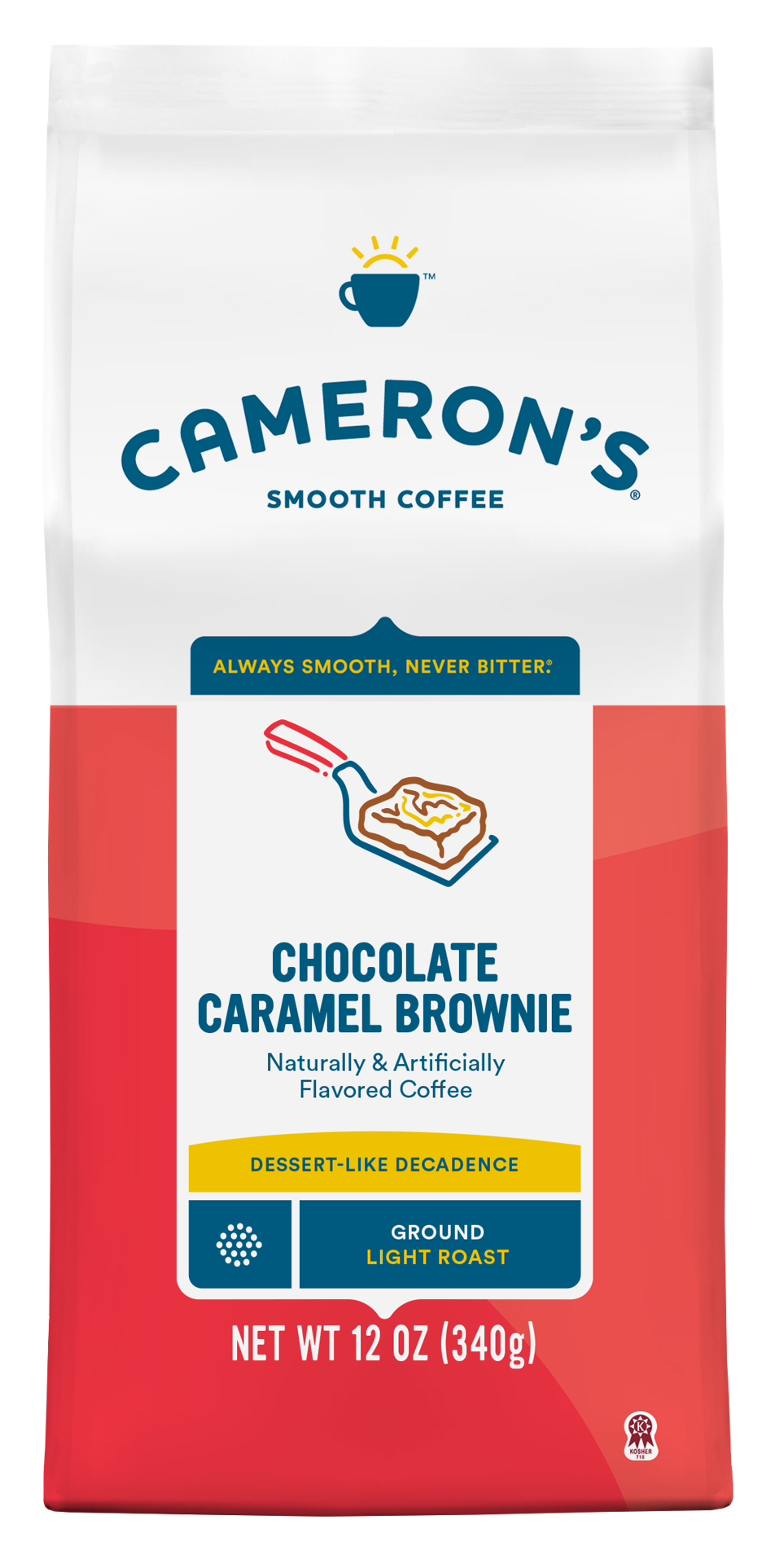 slide 1 of 8, Cameron's Light Roast Ground Smooth Chocolate Caramel Brownie Coffee 12 oz, 12 oz