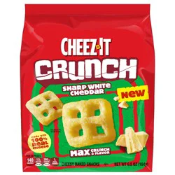 Cheez-It Crunch Cheesy Baked Snacks Sharp White Cheddar
