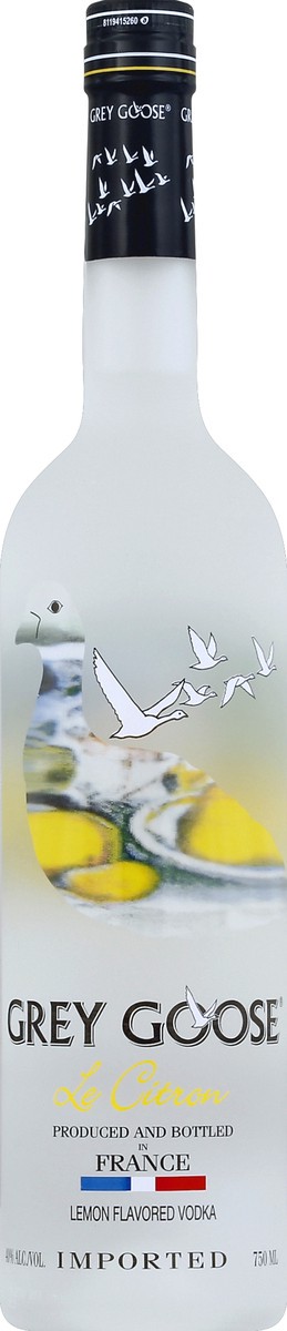 slide 1 of 5, Grey Goose Lemon Flavored Vodka 750 ml, 750 ml