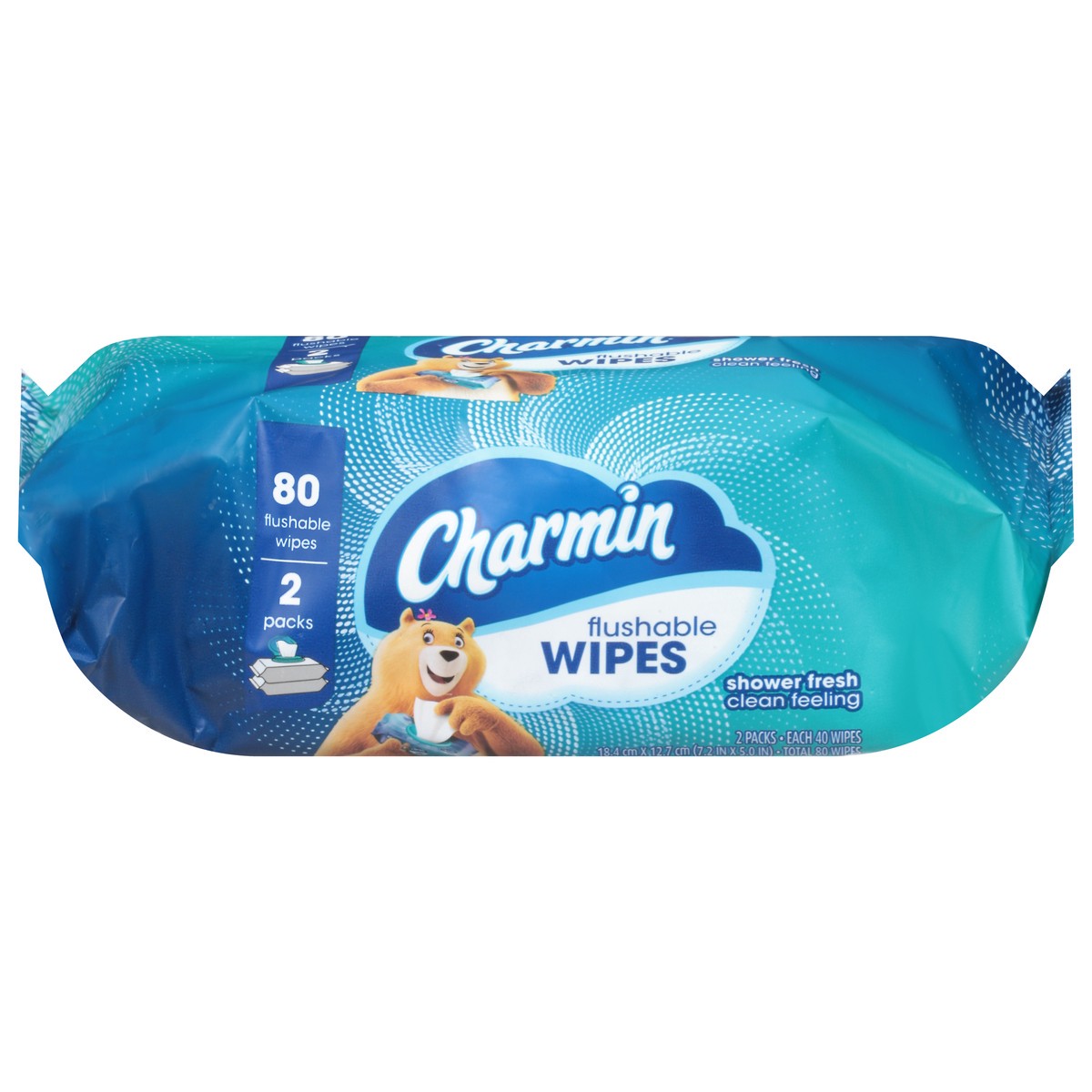 slide 1 of 3, Charmin Flushable Wipes, 2 ct; 40 ct