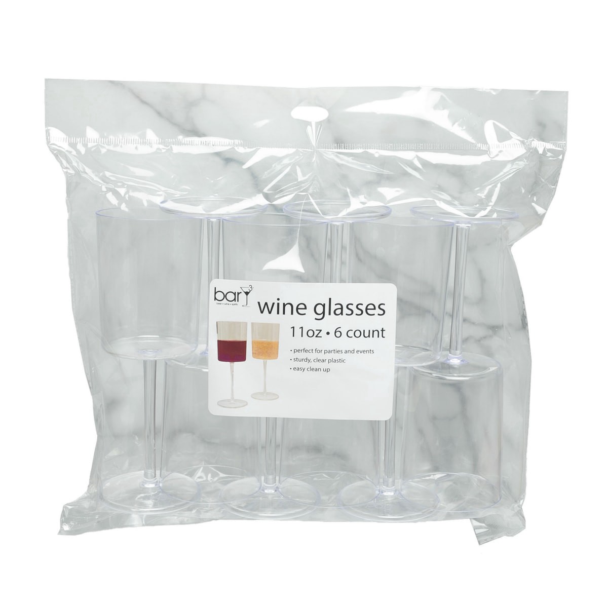 slide 1 of 13, Bary3 Wine Glasses, 11 oz, 6 ct