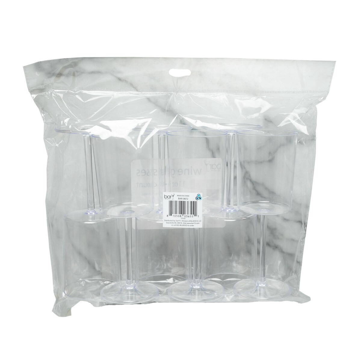 slide 13 of 13, Bary3 Wine Glasses, 11 oz, 6 ct