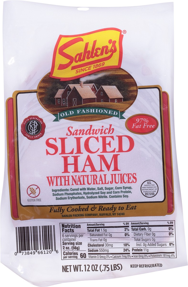 slide 10 of 13, Sahlen's Pre Sliced Lunch Meat, 12 oz