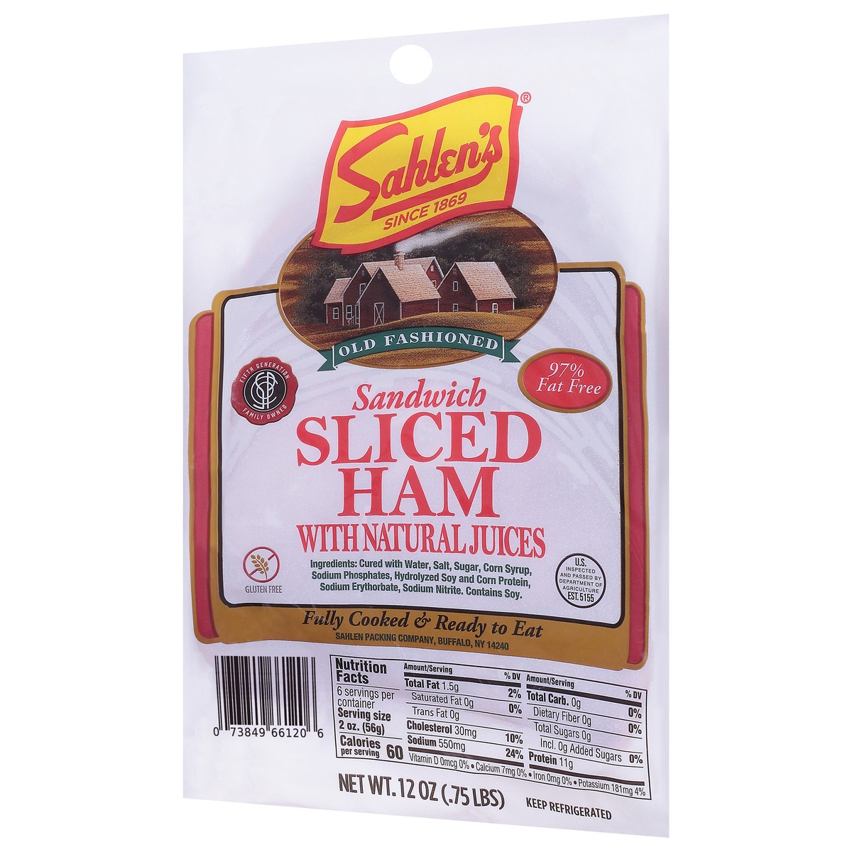 slide 5 of 13, Sahlen's Pre Sliced Lunch Meat, 12 oz