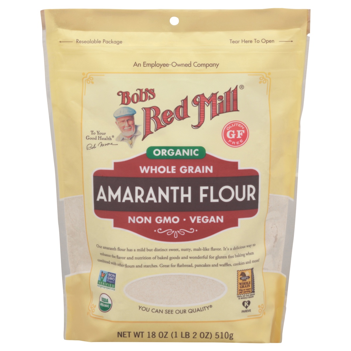 slide 1 of 1, Bob's Red Mill Amaranth Flour, 18 oz