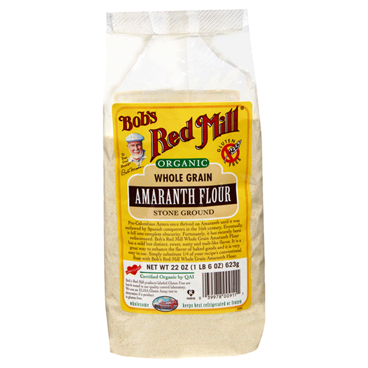 slide 1 of 1, Bob's Red Mill Organic Amaranth Flour, 18 oz
