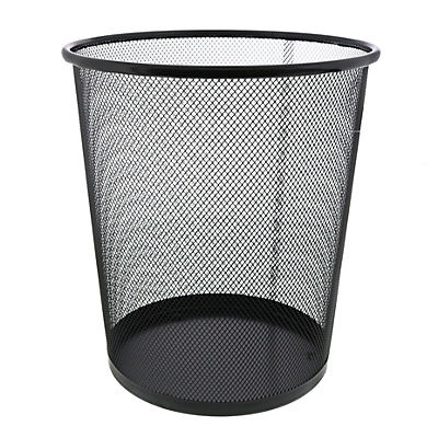 slide 1 of 1, Simplify Black Round Mesh Trash Can, 1 ct