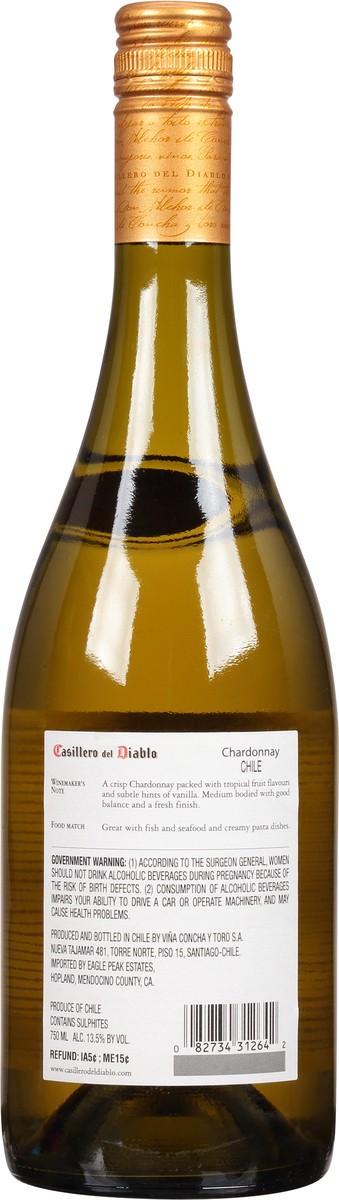 slide 6 of 12, Casillero del Diablo Chardonnay, 750 ml