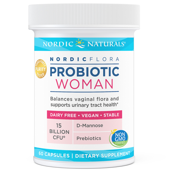 slide 1 of 1, Nordic Naturals Nordic Flora Women's Probiotic Capsules, 60 ct