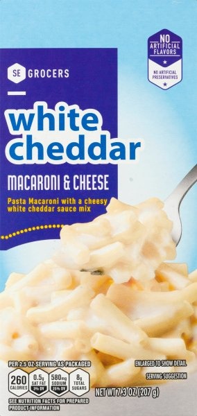 slide 1 of 1, SE Grocers Mac & Chs Wht Chdr, 7.3 oz