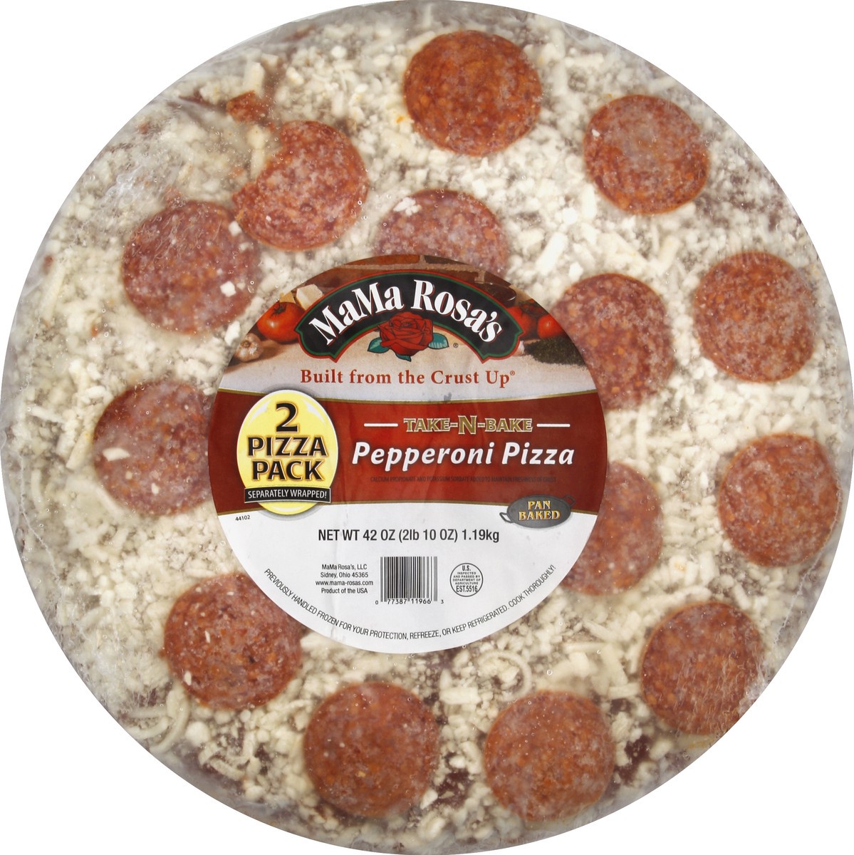 slide 3 of 3, MaMa Rosa's Pepperoni Pizza, 46.6 oz