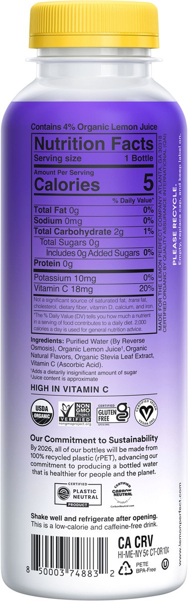 slide 6 of 13, Lemon Perfect Blueberry Hydrating Lemon Water, 15.2 Fl Oz Bottle, 15.20 fl oz