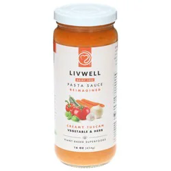 Livwell Vegetable & Herb Pasta Sauce 16 oz