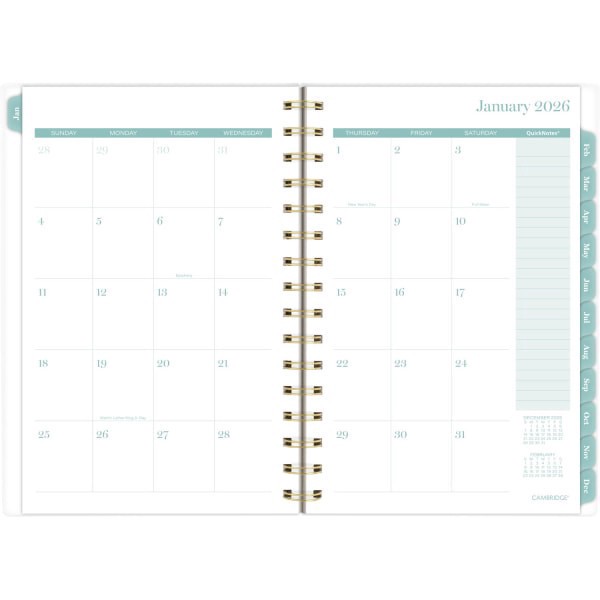slide 9 of 10, Cambridge® Amaze 2026 Customizable Weekly Monthly Planner, Small, 5 1/2"" x 8 1/2"", 1 ct