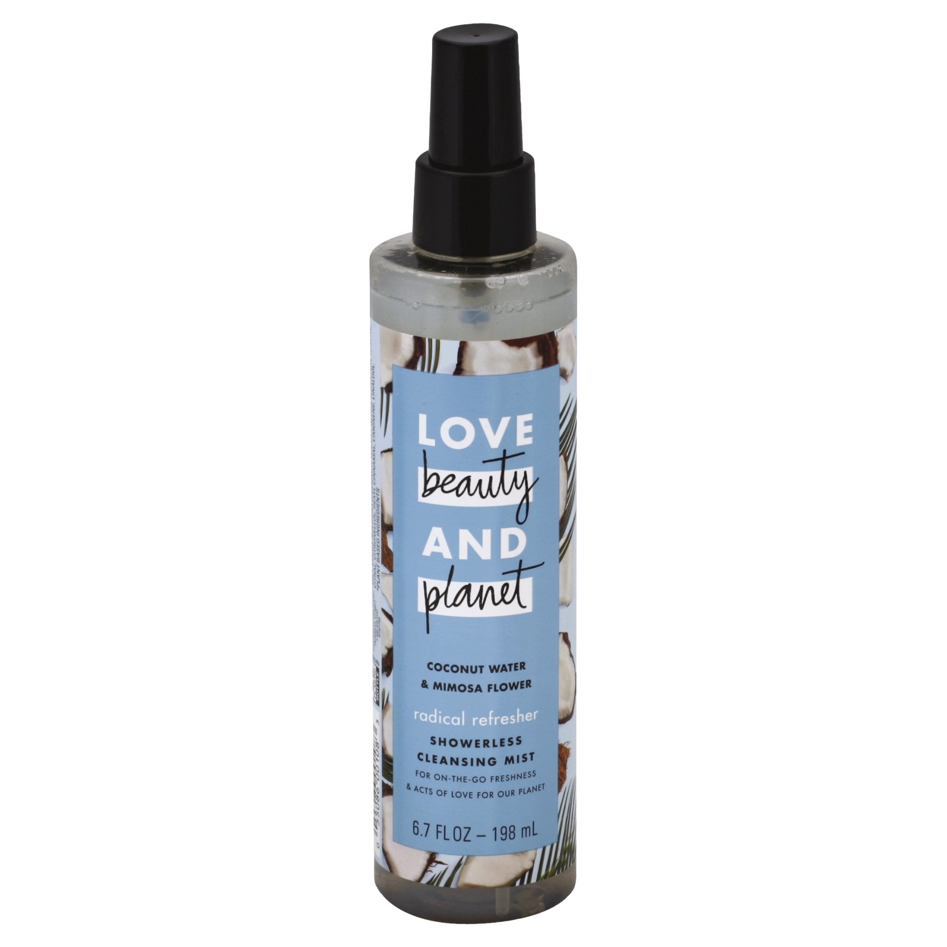 slide 1 of 6, Love Beauty and Planet Coconut Water & Mimosa Flower Radical Refresher Cleansing Body Mist, 6.7 oz