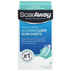 ScarAway Clear Silicone Medical-Grade Scar Sheets
