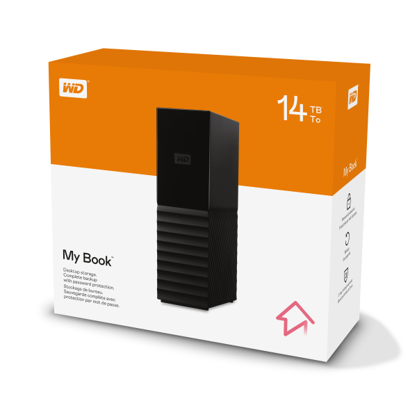 slide 2 of 10, Western Digital My Book™ Desktop HDD, 14TB, Black, 1 ct