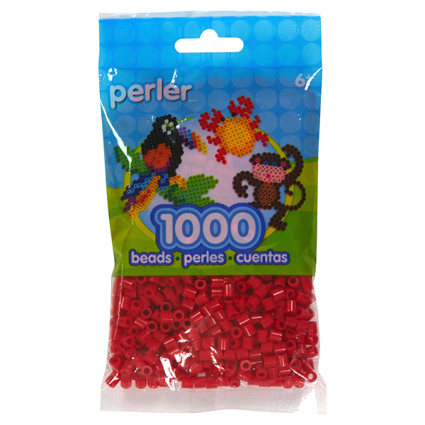 slide 1 of 1, Perler Beads Red, 1 ct