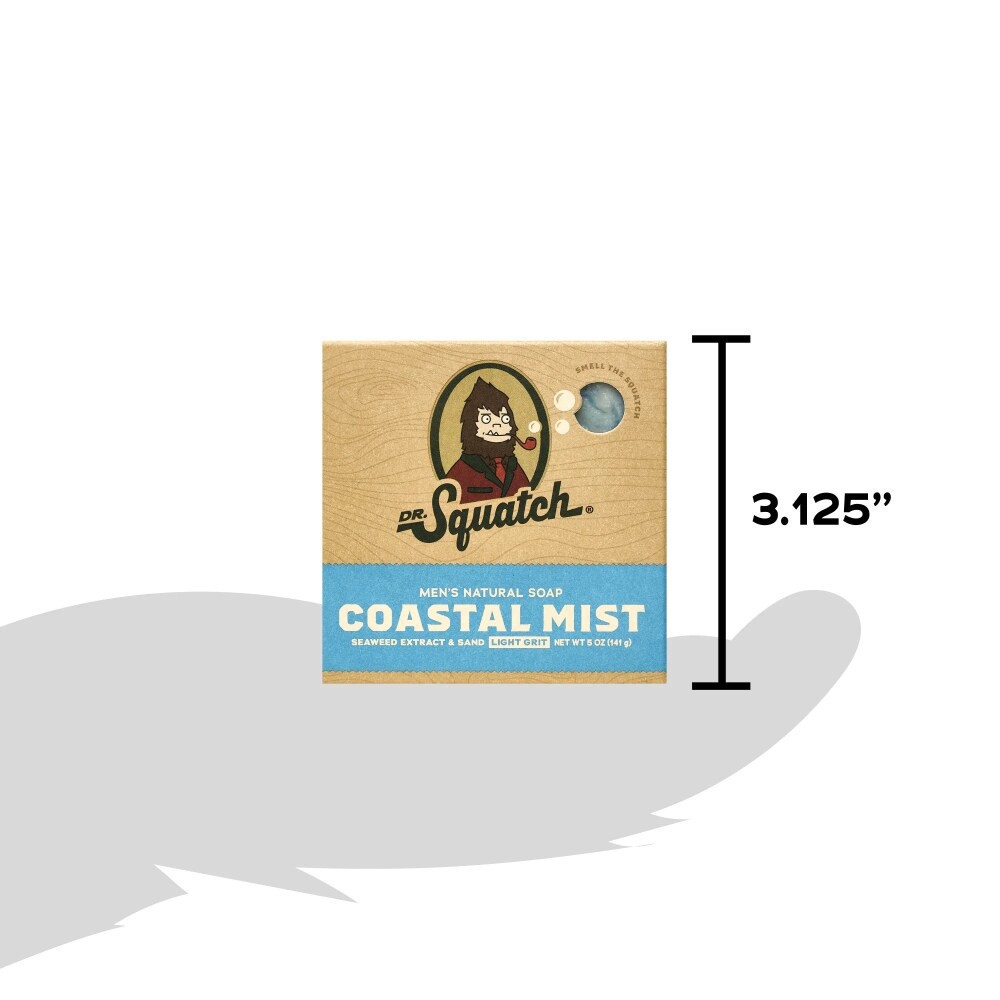 slide 5 of 5, Dr. Squatch Bar Soap Coastal Mist Scent, 5 oz