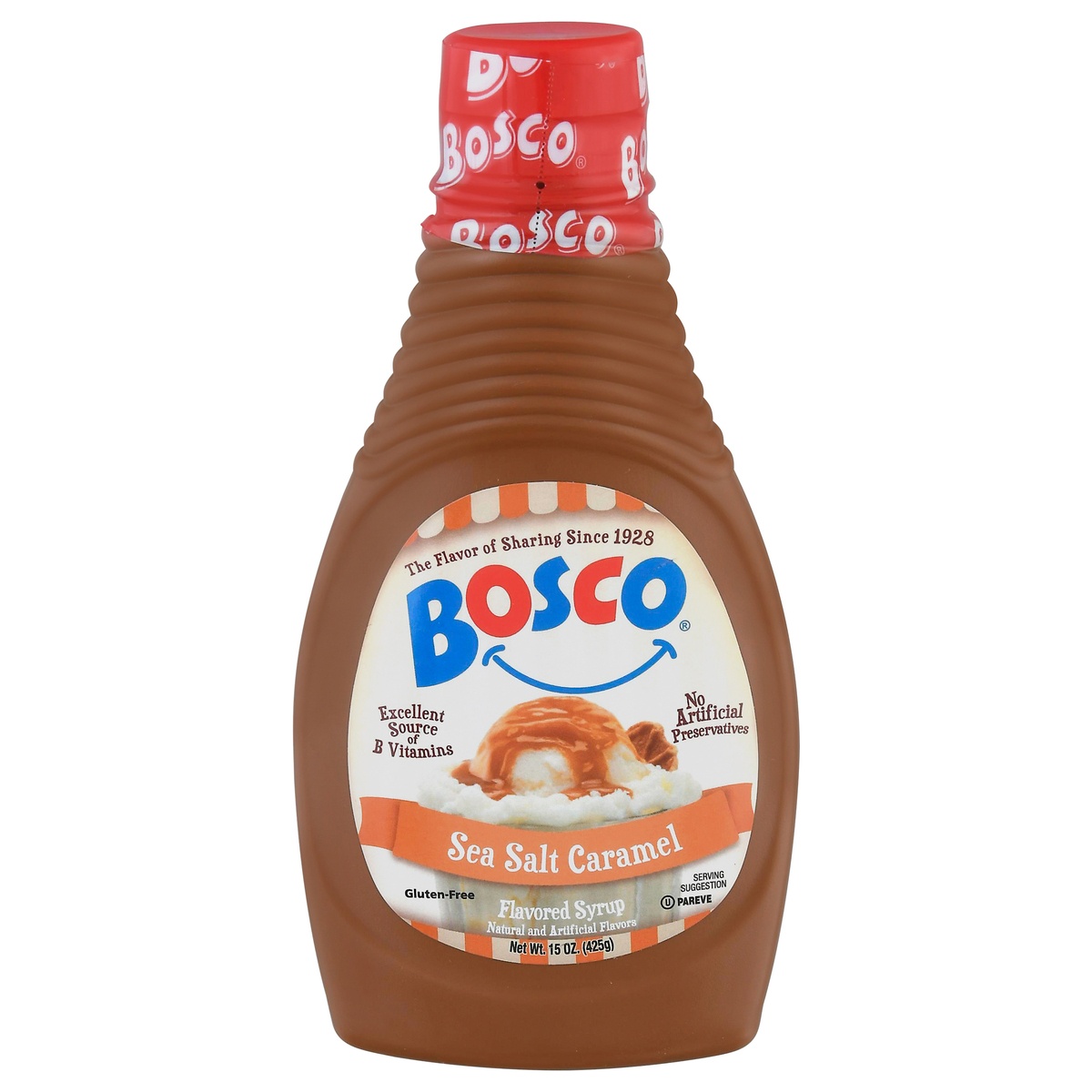 slide 1 of 1, Bosco Sea Salt Caramel Flavored Syrup 15 oz, 15 oz