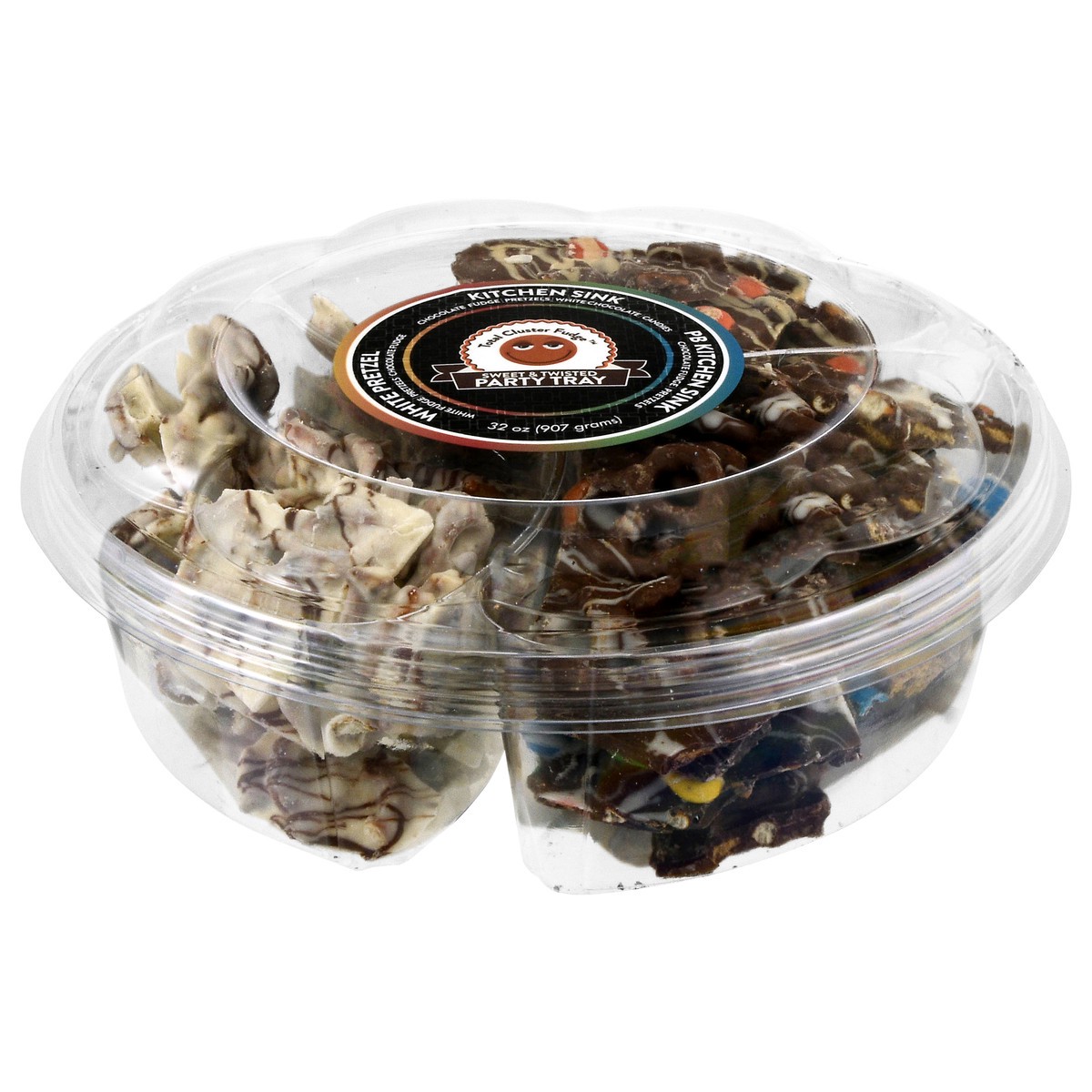 slide 1 of 14, Total Cluster Fudge Sweet & Twisted Party Tray 32 oz, 32 oz