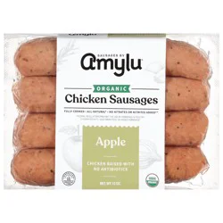 Amylu Foods Organic Apple Chicken Sausages 12 oz