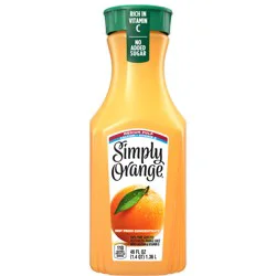 Simply Orange Medium Pulp Calcium and Vitamin D Juice Bottle, 46 fl oz