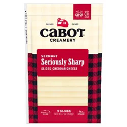 Cabot Seriously Sharp Cheddar Cheese Slices