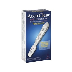 slide 1 of 1, Accu-Clear Early Pregnancy Test Sticks, 2 ct