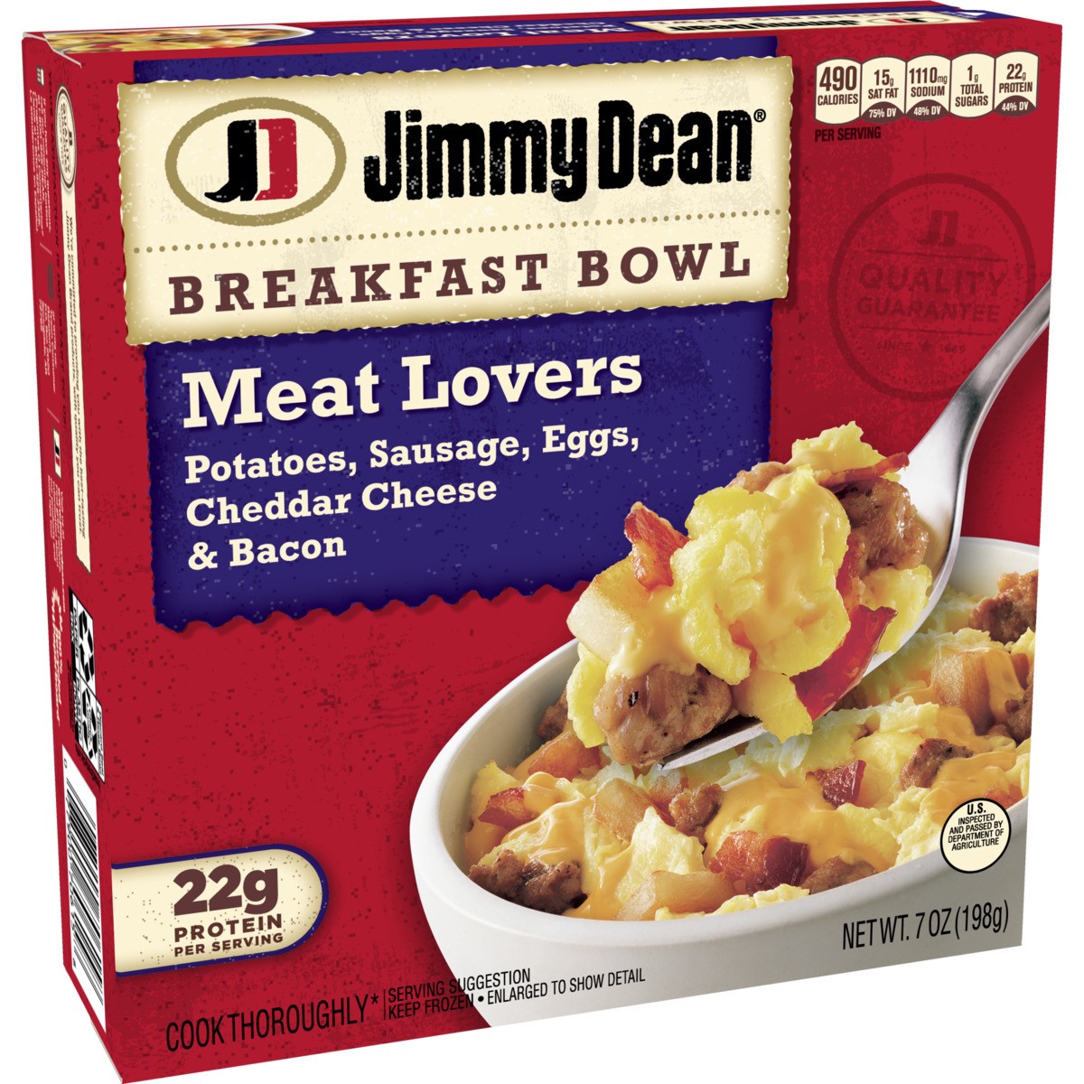 slide 2 of 9, Jimmy Dean Jmmy Dean Meat Lovers Bowl, 7 oz