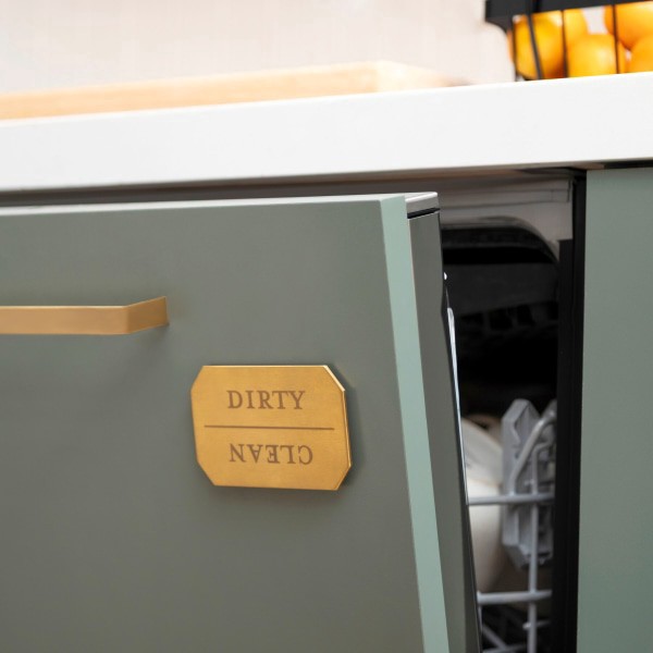 slide 3 of 4, U Brands® Dishwasher Magnet, 2-3/8"" x 3-7/8"", Gold, 1 ct