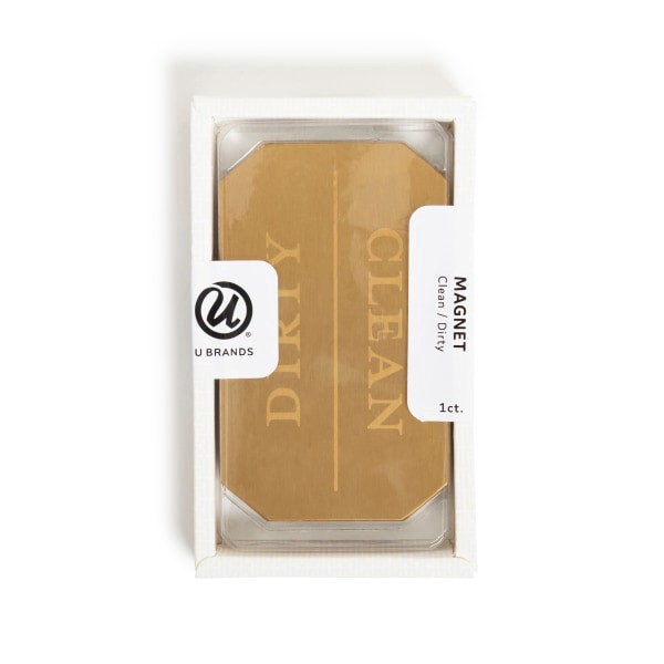 slide 1 of 4, U Brands® Dishwasher Magnet, 2-3/8"" x 3-7/8"", Gold, 1 ct