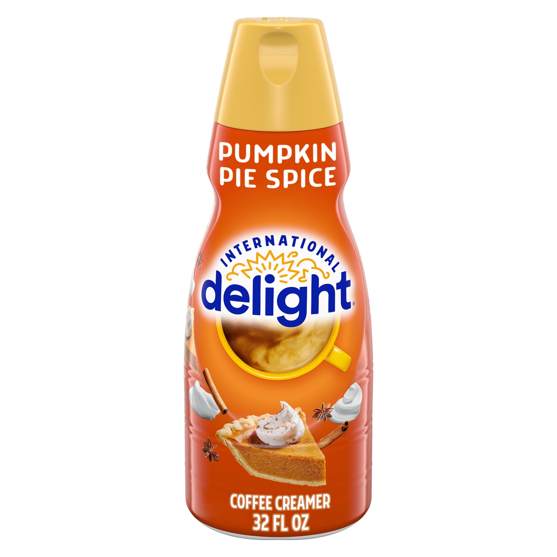 slide 1 of 5, International Delight Coffee Creamer, Pumpkin Pie Spice, 32 oz., 32 fl oz