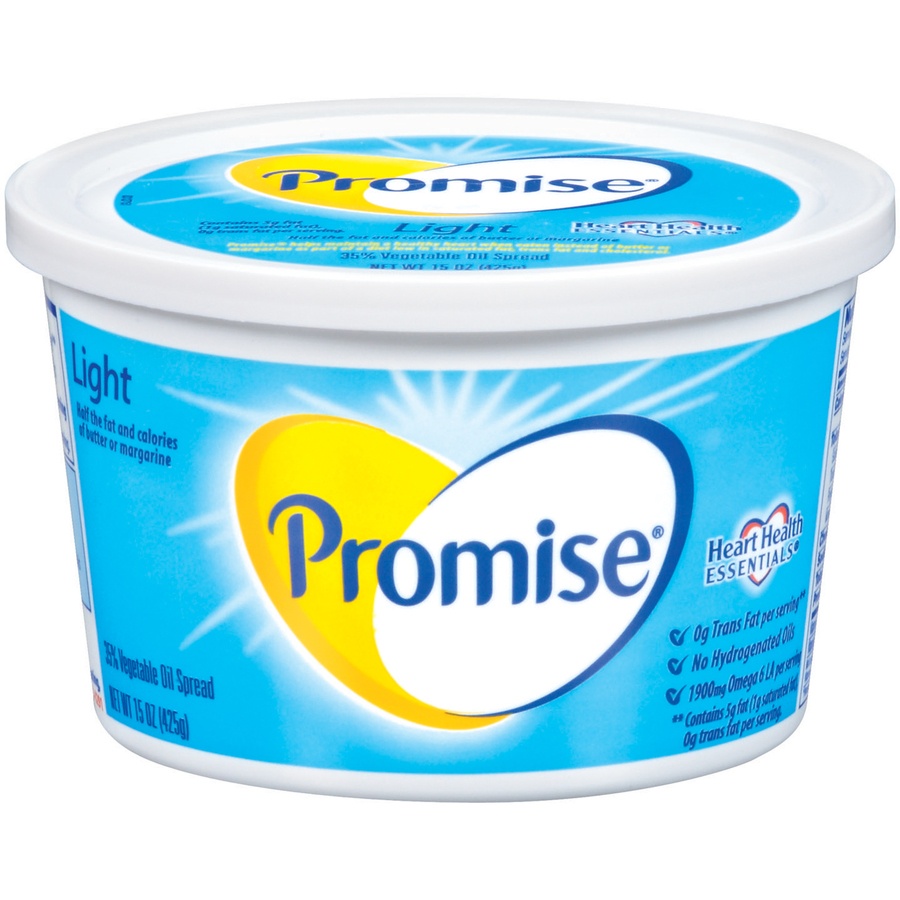 slide 1 of 1, Promise Light Vegetable Oil Spread, 15 oz