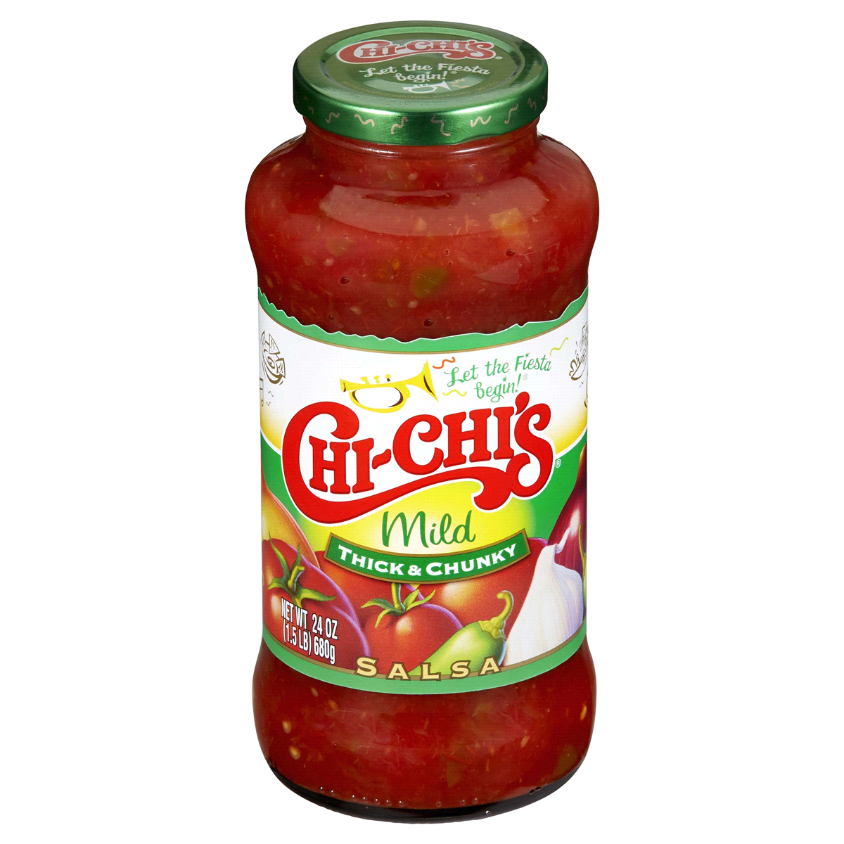 slide 1 of 4, Chi-Chi's Thick & Chunky Mild Salsa, 24 oz