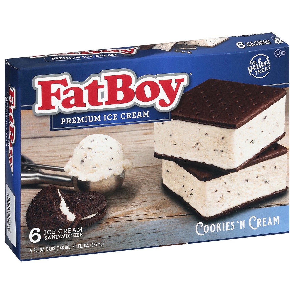 slide 8 of 9, Fat Boy Ice Cream Sandwich Cookies, 1 ct